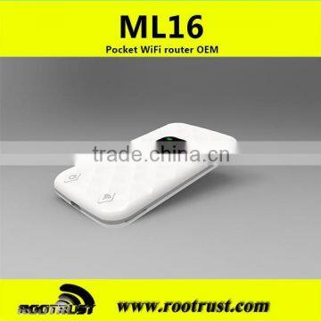 Pocket portable factory supply 2014 new fashion mini usb 3g wifi 802.11b/g/n wireless router RT-ML16