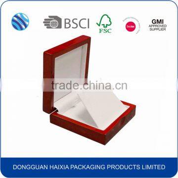 Custom leather jewellery pendant box logo