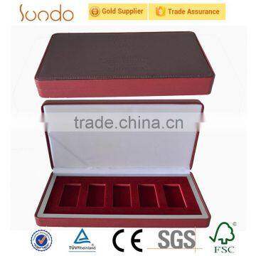 EVA insert wholesale wooden coin box with sleeves