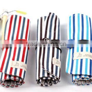 Cheap roll up school pencil bag/pencil case for wholesales