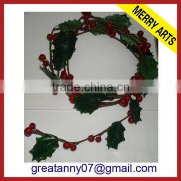 2015 new product pvc christmas garland christmas door artificial garland with good quality