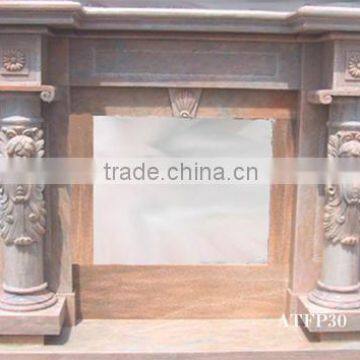 The marble fireplace hand carved stone sculpture for garden