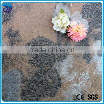 polyester spandex knitting suede hot stamping fabric for garment