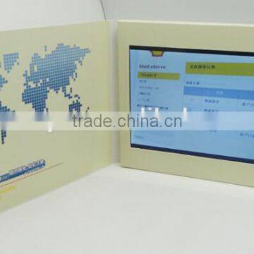 Promotional 7 inch lcd video brochure card for adverting