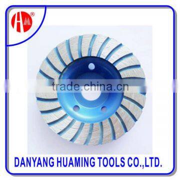 factory high quality power tool diamond continuous turbo cup grinding wheel for hard and soft building materials