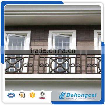 Exterior iron galvanized metal balcony railing/Steel balcony balustrade