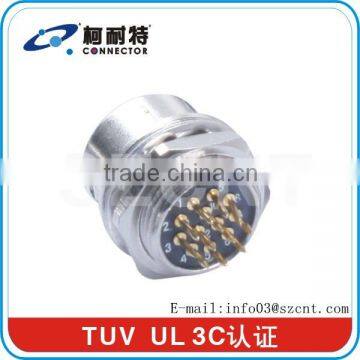 12 pins Mini metal circular push-pull electrical connector