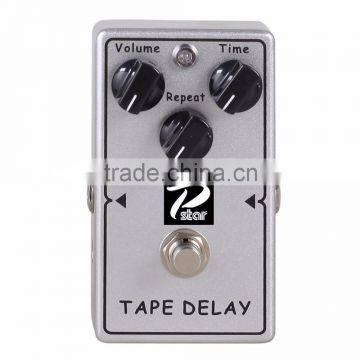 true bypass guitar effect pedal tape delay