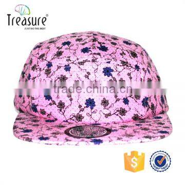 pink color 5 panel cap with pigment dyed hat wholesale price