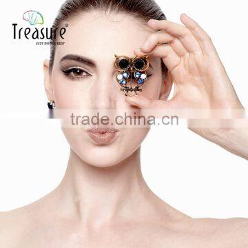 Brand Treasure Owl Brooch Yiwu Latest Design Personality Diamond Owl Brooch photo-2