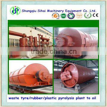 High quality waste tire pyrolysis machine with high oil output