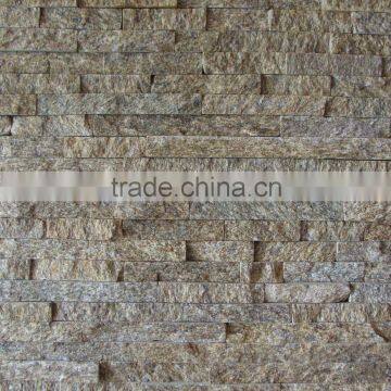 natural yellow quartz thin stone veneer panels