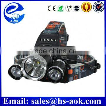 LED Strong tactical bald head lamp Xm-l T6 4 Modes