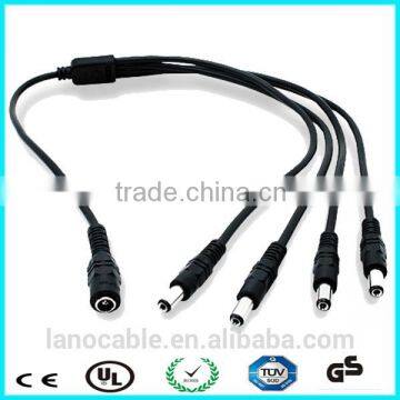 12v 2.1mm 4 way dc power supply splitter cable for led lights