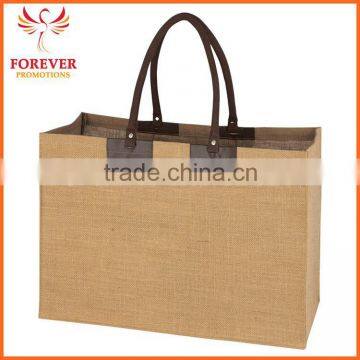 Hot Selling 20" Custom Natural Eco-friendly Jute Tote Bag                        
                                                Quality Choice