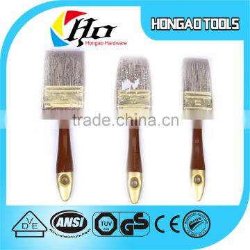 Three size plastic handle metal cover bristle paint brush