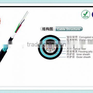 2015 Hot sell 2 Core/ 216 Core SM or MM Fiber Optics Cable -GYTY53