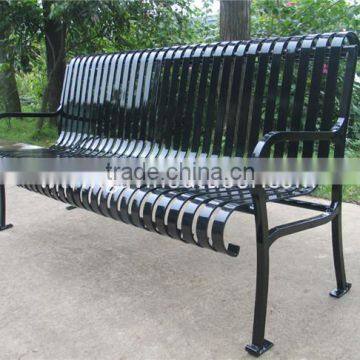 6' long metal bench for park steel bench outdoor