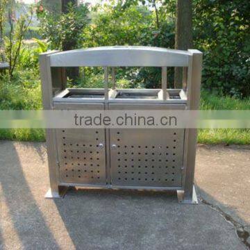 Good quality 3 compartment recycling bin stainless steel/recycling bin 3 compartments/3 compartment recycle bin