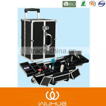 Aluminum Trolley Rolling Beauty Makeup Case