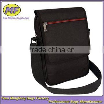 Custom High Quality Multifunction Black Single Shoulder Messenger Carrying Bag for Tablet and Phone and Their Accessories