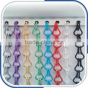 Green Color Aluminum Chain Link Curtain for Wall Decoration photo-4