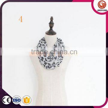 Wholesale Anchor Pattern Fleece Snood Custom Scarf Warm Soft Winter Polar Fleece Infinity Scarf