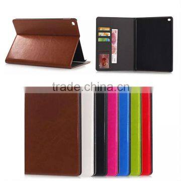 Crazy horse wallet leather case for Apple ipad air2