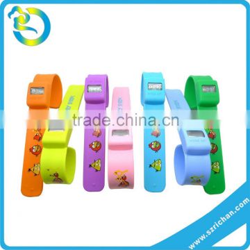 fashion new funny square shape kids slap band digital watches