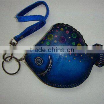 Leather Coin Sorter Wallet/Coin Bag Leather