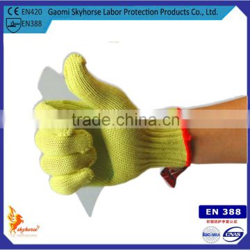 Aramid Fabric Gloves/Aramid Fiber Latex Coated Safety Equipment Working Gloves