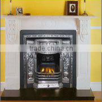 decorative stone fireplace