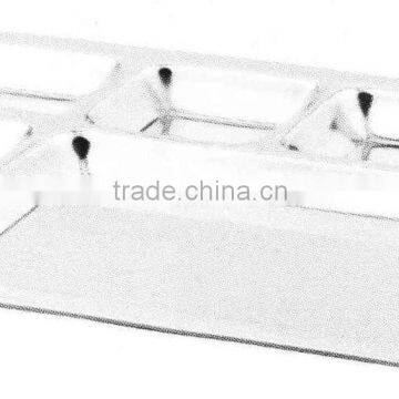 7 Compartment Tray With Stainless Steel