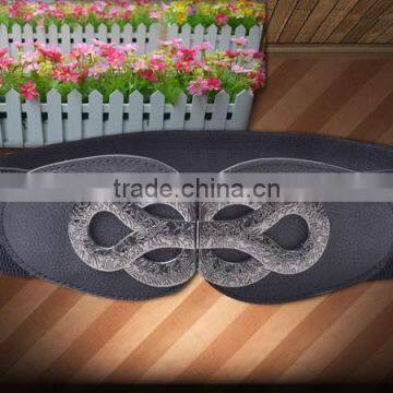 Fashion Top Quality Women Elastic Waistband With PU Ending