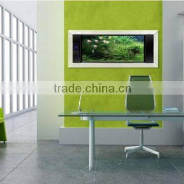 2015 modern design office furniture glass table with metal frame base