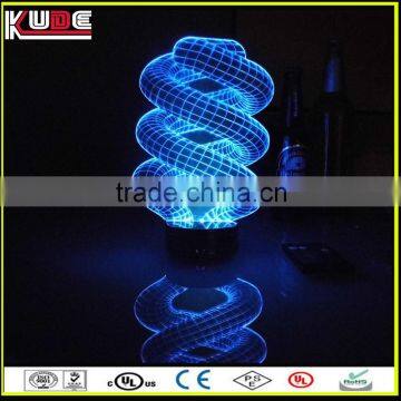 bedroom decorative light 3D table lamp with color changing