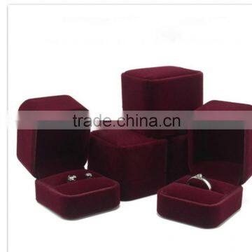 novel velvet plastic ring/earring jewelry box