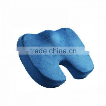U-shape Memory Foam Portable Velour Fabric Cover Coccyx Cushion
