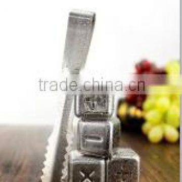 Brand New Design Reusable Stainless Steel Ice Cube, Ice Whiskey Stone, With Notation Logo photo-3