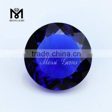 Top Quality Wholesale Machine Cut Sapphire Glass Gems