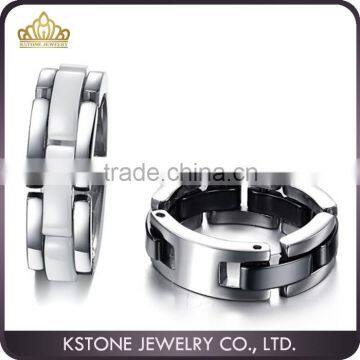 KSTONE 2015 New Fashion Personalized Tungsten Ceramic Couple Rings