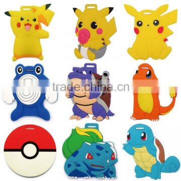 Silicone Pokemon Luggage Tag/soft Pvc Rubber Luggage Tag photo-5