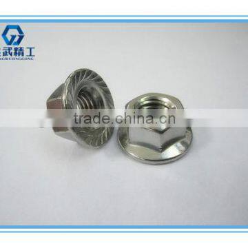 Hexagon nuts with flange