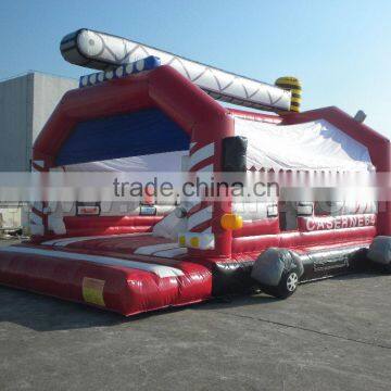 customized inflatable jumping car bouncer with slide for fun A1149