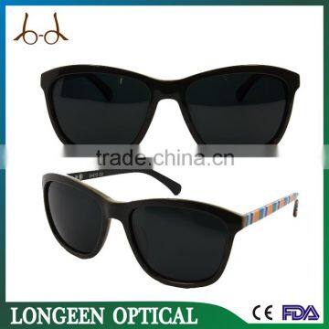 G6348 new style colorful zebra-stripe temple sunglasses