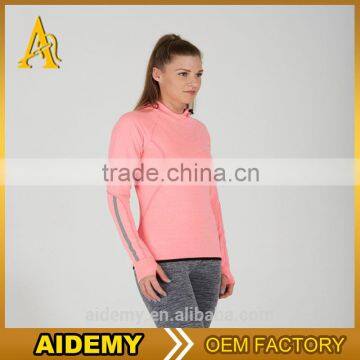 Woman Sportswear Apparel Clothing Custom Round Neckline Gym Hoodies photo-2