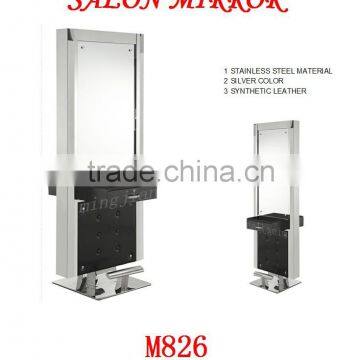 hair salon double face steel mirror station M826