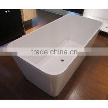 Indoor square freestanding Cheap acrylic Bathtub 170 cm