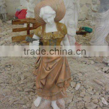 working woman stone carvings