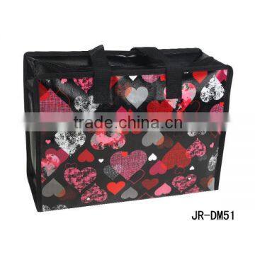 JIRONG PP Non Woven Customized Print Women Handbags Cosmetic Bag Gift Lunch Bag DM51